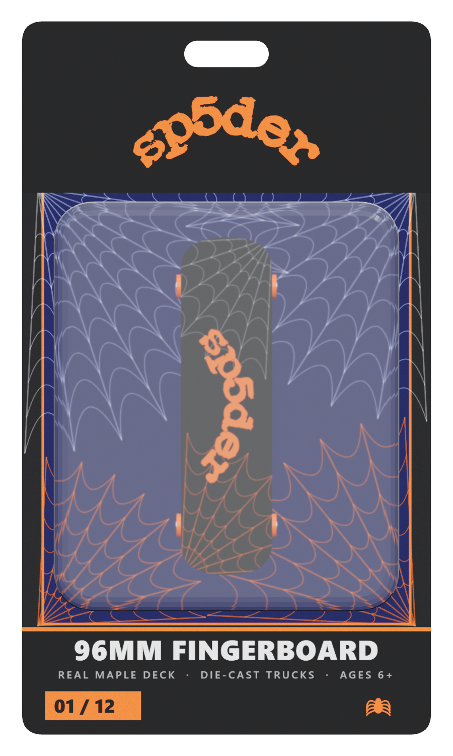 Sp5der fingerboard blister pack concept 1