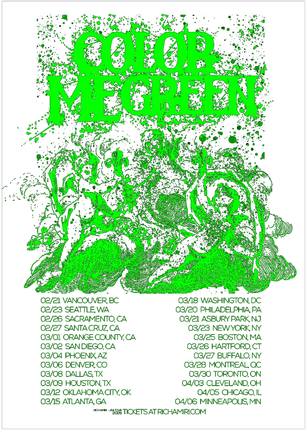 Rich Amiri Color Me Green merch design